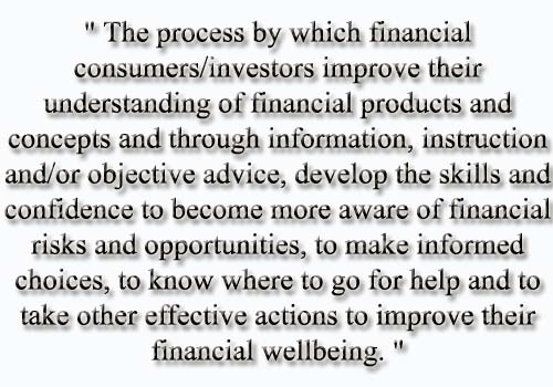 The financial literacy definition by Organization for Economic Co-operation and Development OECD