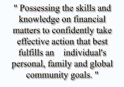 The financial literacy definition by the National Financial Educators Council